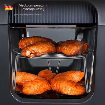 Debeli nehrđajući čelični tanjur za paru i stalak za paru, visokokrilni roštilj za wok