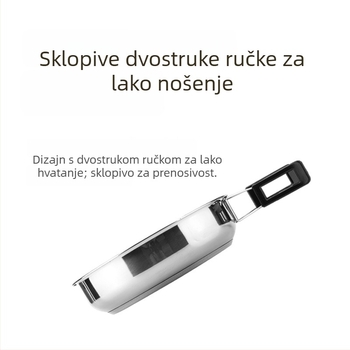 Vanjski set posuđa za kuhanje – prijenosni kamp kuhinjski set s loncima i kompletnim štednjakom
