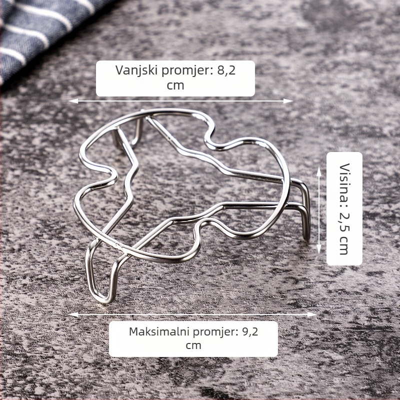 Stalak za paru od 304 nehrđajućeg čelika za kućnu upotrebu, posuda za paru s visokim nogama, višenamjenska posuda za jaja i povrće
