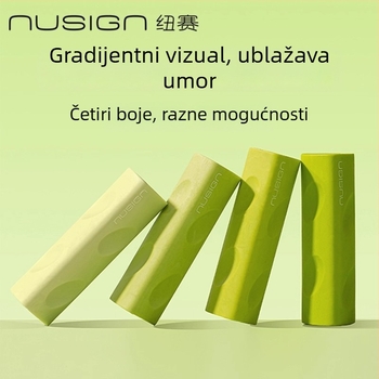 Deli Ns799 Zeleno trokutasta gumica za brisanje s spremnikom za strugotine