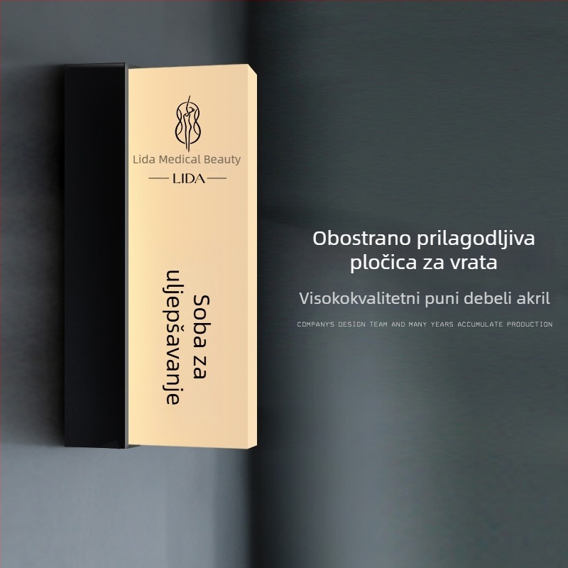 Set svjetlećih natpisa za siguran prolaz u trgovačkom centru: WC, izlaz, vodič lifta, brojevi vrata i prostorija