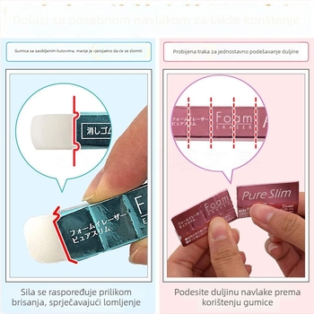 Guma Sakura Cherry Blossom duga traka za djecu i učenike osnovnih škola – ograničeno izdanje, kreativno crtanje i pisanje