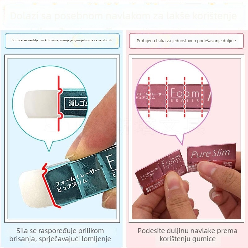 Guma Sakura Cherry Blossom duga traka za djecu i učenike osnovnih škola – ograničeno izdanje, kreativno crtanje i pisanje