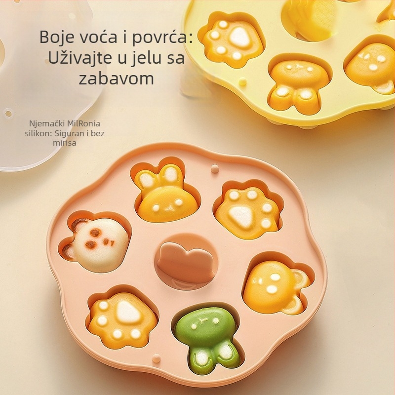 Silikonska kalupa za parene kolače s motivima dječjeg crtanog lika, otporna na visoke temperature, za rižine kolače i pečenje