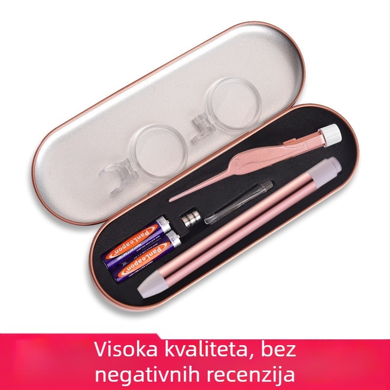 Svjetleći set ušnih kašika s USB punjenjem i povećalom za djecu