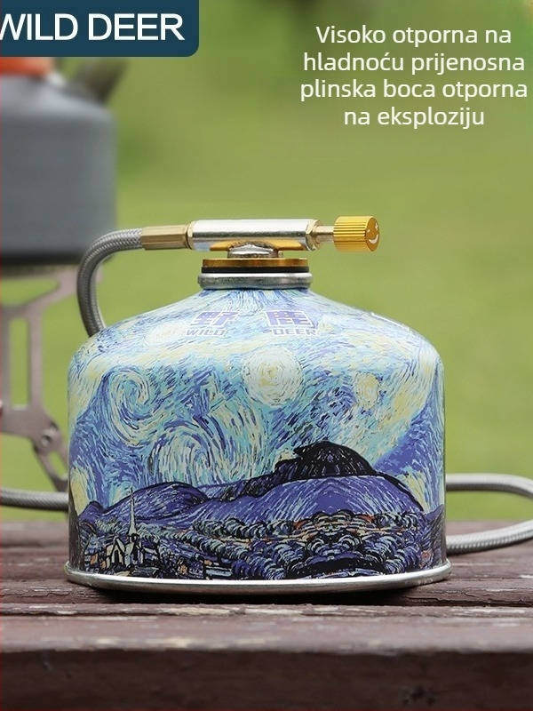 Alpski plosnati plinski spremnik za kamp kuhalo, prijenosna butanska kartuša