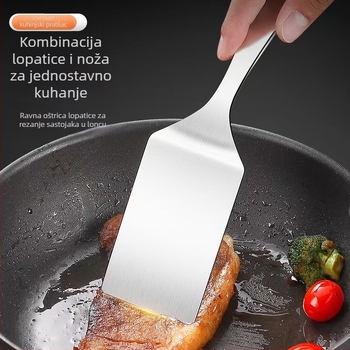 Mala spatula od nehrđajućeg čelika, plosnata spatula za teppanyaki, biftek, tortu i palačinke