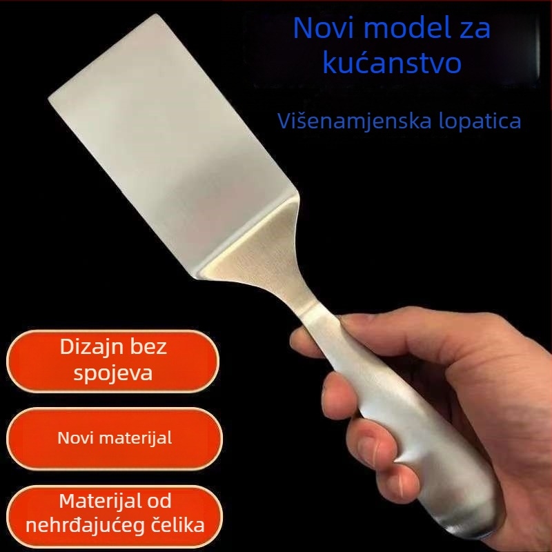 Nehrđajuća čelična plosnata špatula za kuhanje – mala špatula za prženje za steak, palačinke, teppanyaki i tiramisu