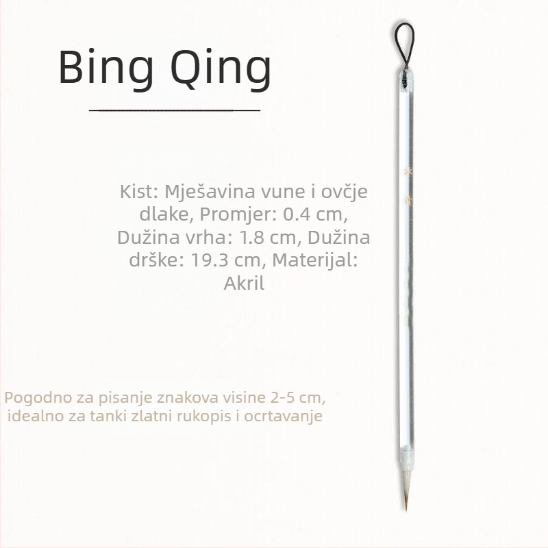 Vježbenica kaligrafije kistom za početnike u stilu Slim Gold Script: potezi, radikali i kontrola poteza