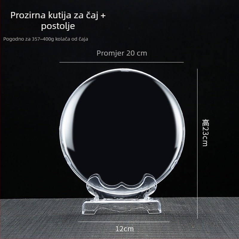 Stalak za Pu'er čajne kolače, drveni stalak za čajne listove, masivan drveni prikaz, kutija za čaj Pu'er, prašnjom otporan stalak, kutija za skladištenje čaja