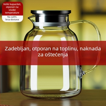 Staklena boca za vodu i čajnik s velikim kapacitetom, kućna upotreba, uzorak ledenog glečera