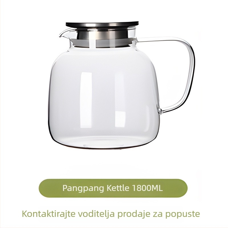 Staklena boca za vodu i čajnik s velikim kapacitetom, kućna upotreba, uzorak ledenog glečera