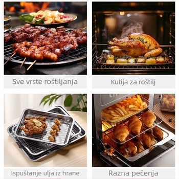 304 nehrđajući čelik mreža za roštilj s kvadratnim otvorima, za vanjsku upotrebu, rešetka za roštilj, odvod masnoće i prženje, prilagodljivo