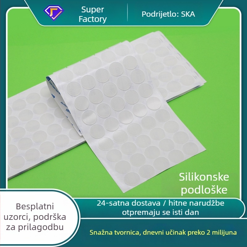Kružna samoljepljiva silikonska podloga za noge – protuklizna i amortizirajuća podloga za namještaj i električne uređaje