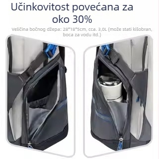 Ruksak velikog kapaciteta za učenike srednjih škola i studente, zaštita kralježnice, unisex model, 20–35 L, za 16-inčni prijenosnik, Oxford tkanina
