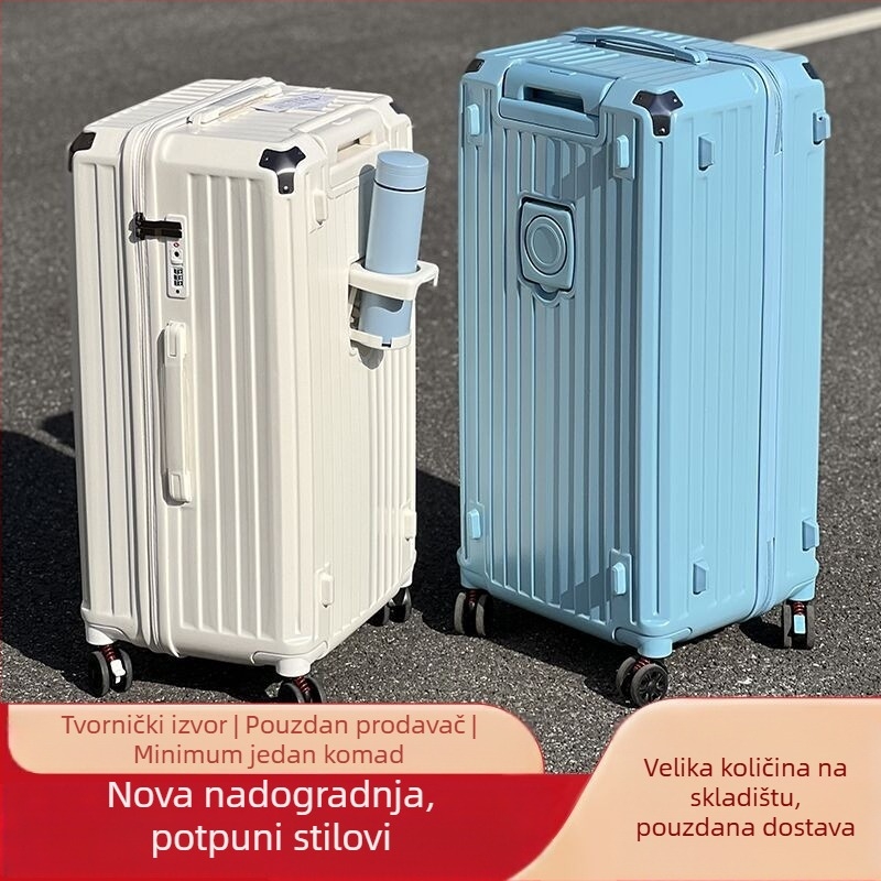 Pinghu Luggage 24-inčni PC otporan na padove kofer na kolica, 26-inčni kofer s pet kotača, 20-inčni ručni kofer s kombinacijskim zaključavanjem