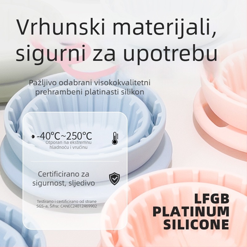 Prijenosni sklopivi silikonski šalice za filtriranje kave za ručno pripremanje kave, za kampiranje na otvorenom