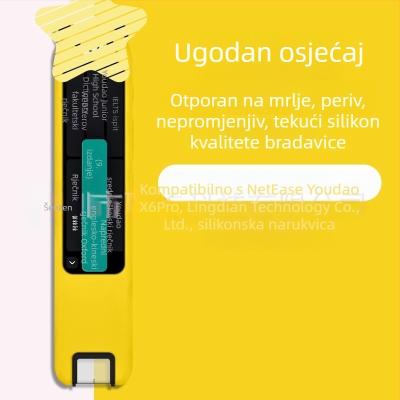 Silikonska zaštitna futrola za NetEase Youdao Dictionary Pen S6/X6pro – crtić stil, mekani kućište, otpornost na padove, otiske prstiju, boje ružičasta, žuta, plava, druge