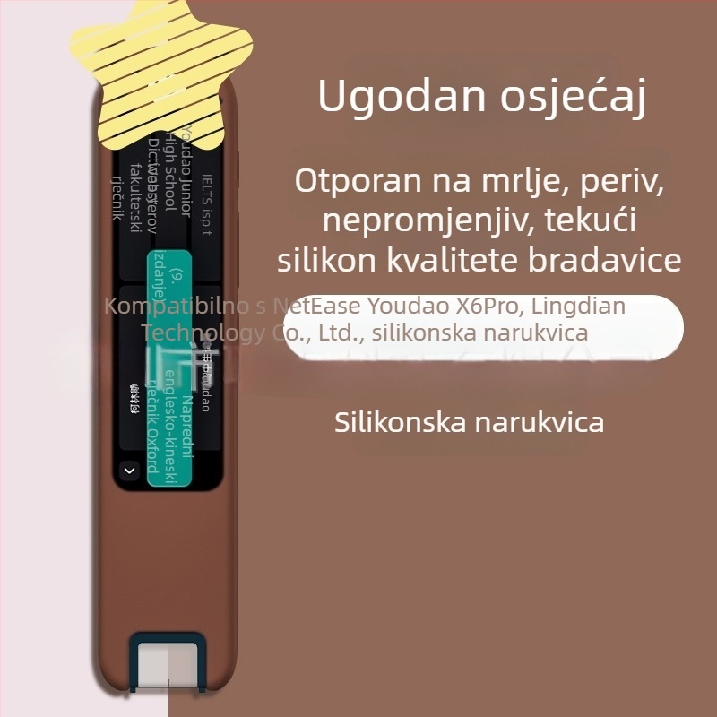 Silikonska zaštitna futrola za NetEase Youdao Dictionary Pen S6/X6pro – crtić stil, mekani kućište, otpornost na padove, otiske prstiju, boje ružičasta, žuta, plava, druge