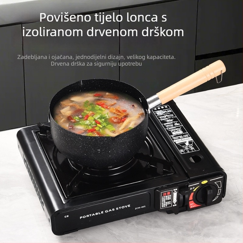 Guys Željezni Neprijanjajući Lonac za Mlijeko i Tiganj za Nudle, Kompatibilan s Indukcijskim i Plinskim Štednjacima, 1 Porcija