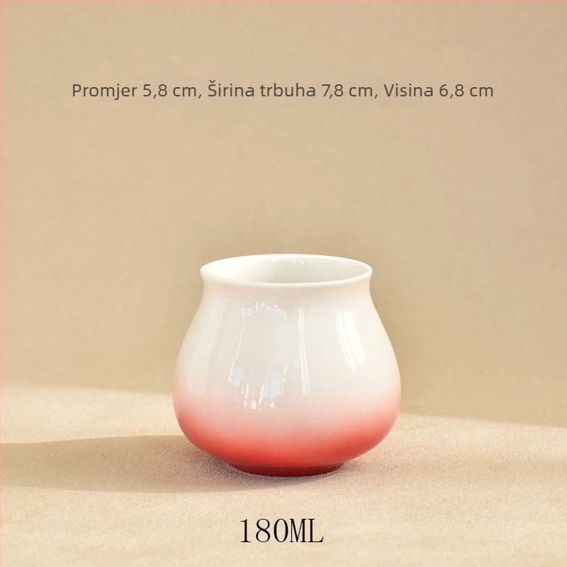 Set keramičkih šalica za kavu s gradijentnom glazurom za filtriranje kave i degustaciju arome