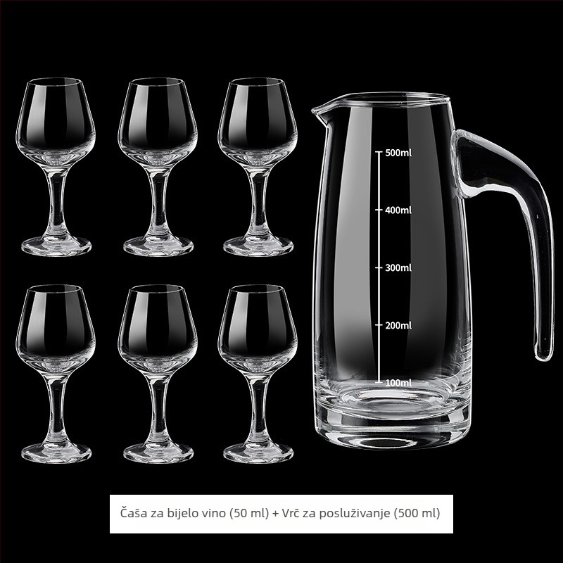 Degustacijska čaša za žestoko piće u obliku tulipana, 50 ml, kristalno staklo, visoko postolje