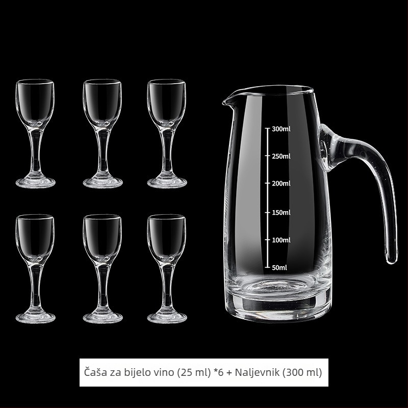 Degustacijska čaša za žestoko piće u obliku tulipana, 50 ml, kristalno staklo, visoko postolje