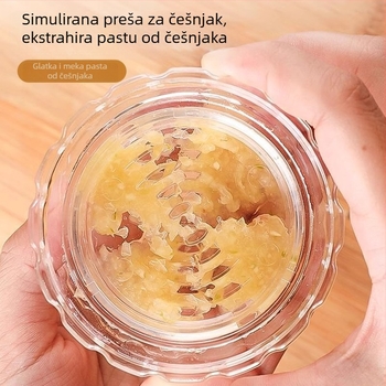 Presa za češnjak, gnječilica češnjaka, sjeckalica češnjaka - kuhinjski set za češnjak