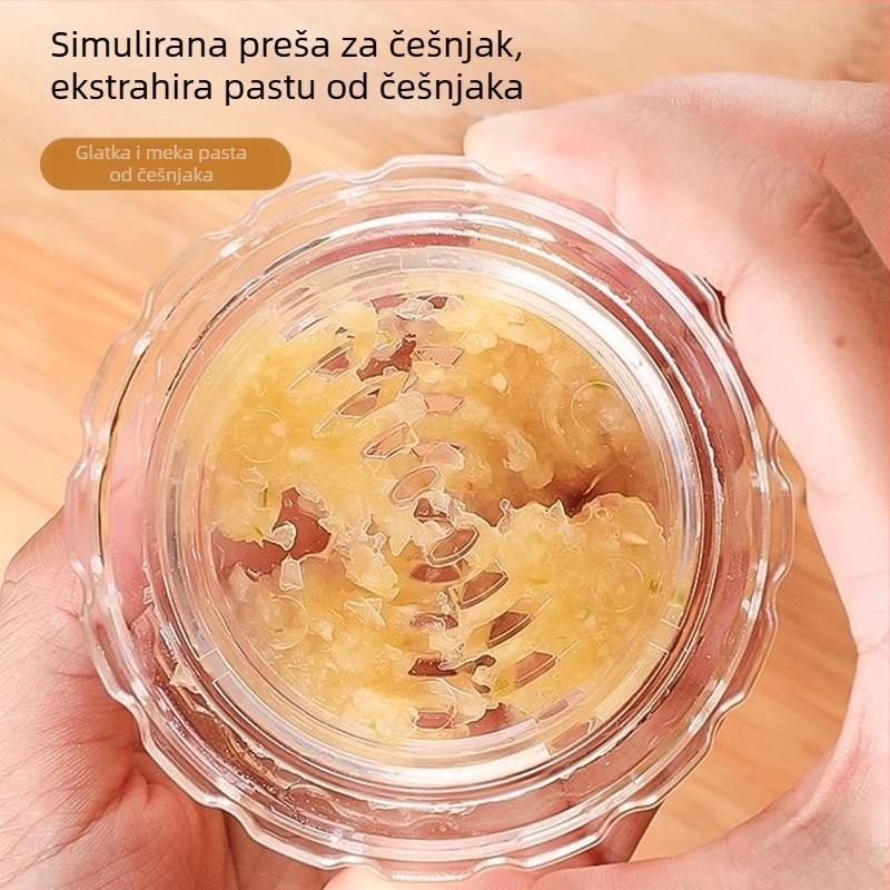 Presa za češnjak, gnječilica češnjaka, sjeckalica češnjaka - kuhinjski set za češnjak