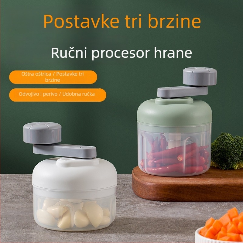 Ručna presa za češnjak i zgnječivač, višenamjenski kuhinjski alat
