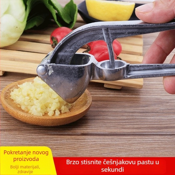 Aluminijski lis za češnjak, ručni gnječivač i oguljivač, višenamjenski kuhinjski alat, 16,5×6,2 cm