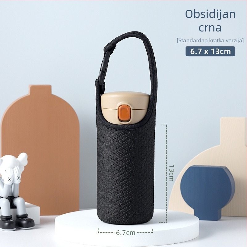Univerzalna izolirana torbica za staklenu šalicu čaja Thermos, zaštitna torbica s crossbody remenom i nosačem užeta