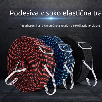 Prilagodljiv kaiš za prtljagu s elastičnim užetom za učvršćivanje tereta
