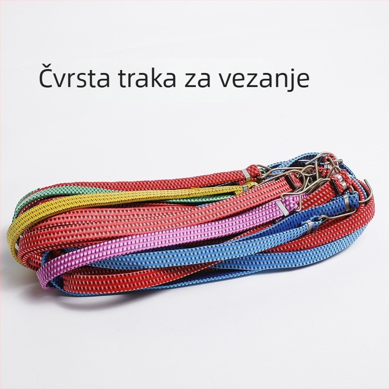 2 m elastični remen za pričvršćivanje tereta – čvrsta veza za prtljagu, širina 20 mm, gumeni pojas
