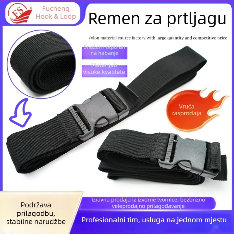 Poliesterski remen za prtljagu s kopčom, jednobojni pojas za pakiranje protiv krađe