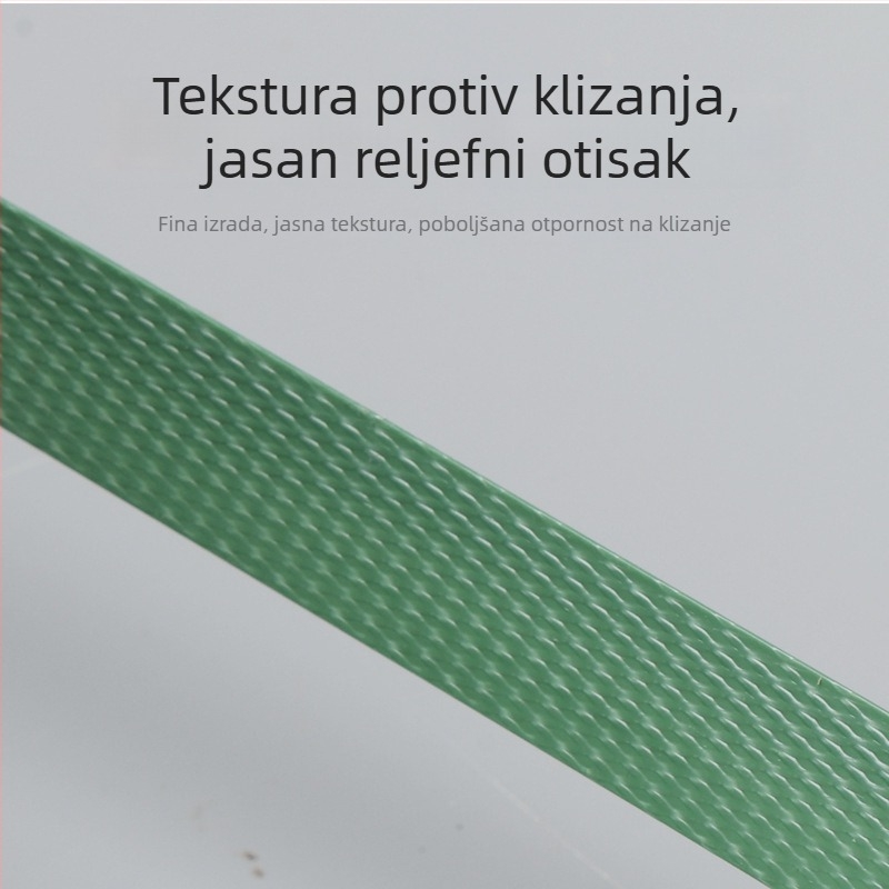 Zelena visokoučinkovita PP plastična traka za pakiranje, industrijskog razreda, snaga povlačenja 800 kg, nova