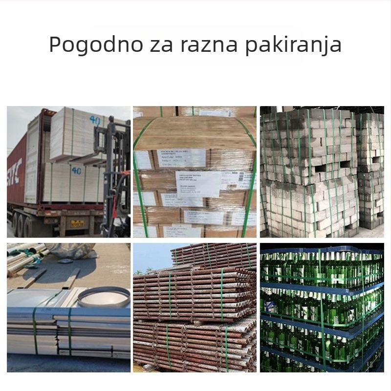 PET plastični trak za pakiranje, širina 16 mm, debljina 0,8 mm, zelene boje, ručna upotreba