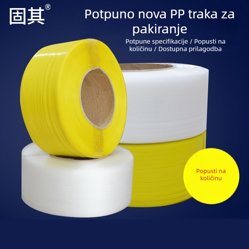 Prozirna PP traka za pakiranje strojeva, traka za vezivanje toplinskim zavarivanjem