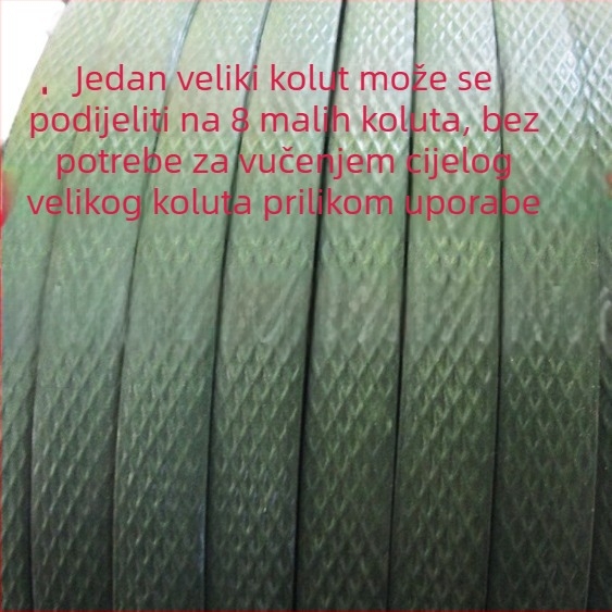 Paketna traka vojnozelene boje, PVC visokog otpora, 15 mm x 18 m, za zatvaranje kartona