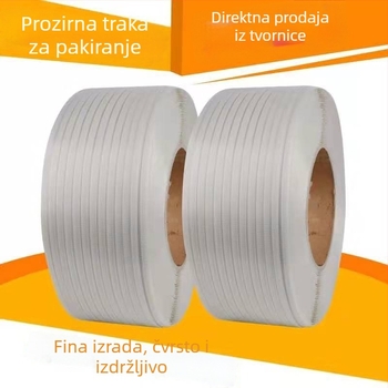 PP plastična traka za pakiranje kartonskih kutija — kompatibilna s poluautomatskim i potpuno automatskim strojem za toplinsko zavarivanje; visoka čvrstoća i izdržljivost