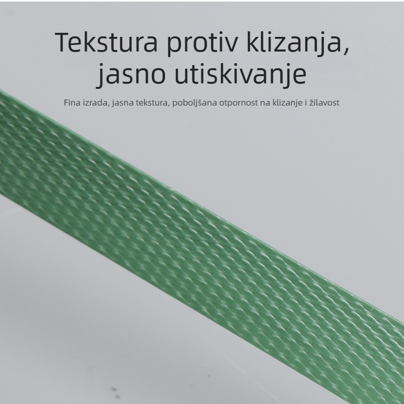 Zelena neprozračna plastično-čelična traka za pakiranje, traka za topljivo zatezanje drvenih kutija