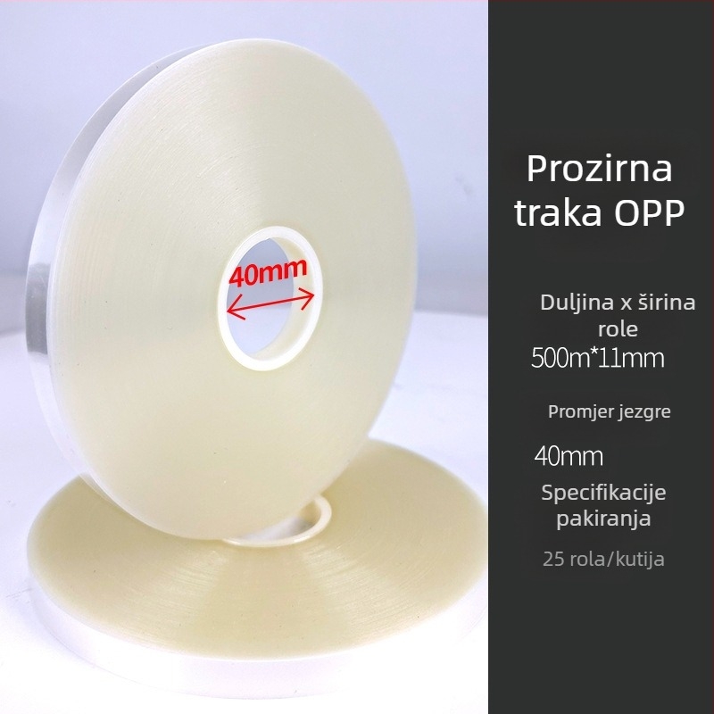 OPP prozirna traka za zatezanje bez ljepila, topljiva, za potpuno automatske strojeve za pakiranje
