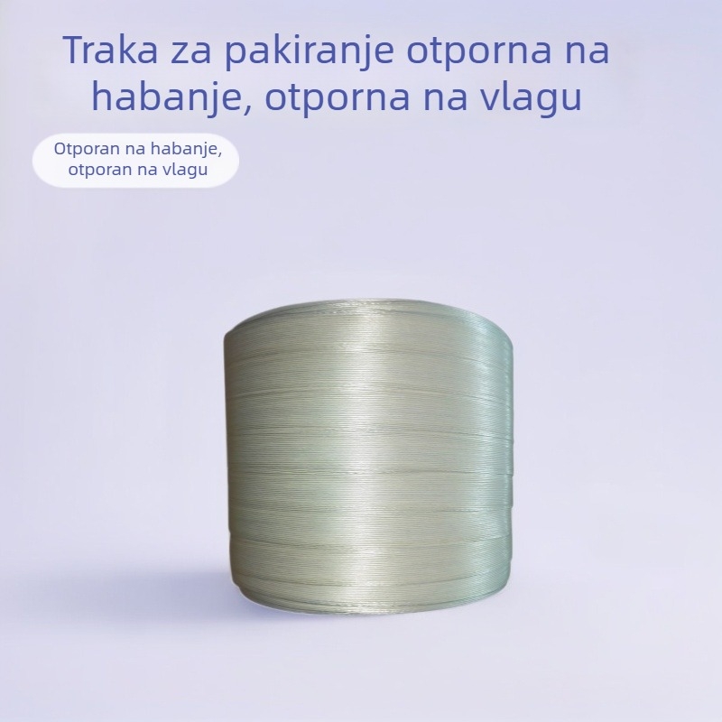 3–34 mm uvijena poliesterska vlakna traka za pakiranje, na skladištu, veleprodaja, otporna na habanje i vlagu, za logističko pakiranje, prilagodljive specifikacije