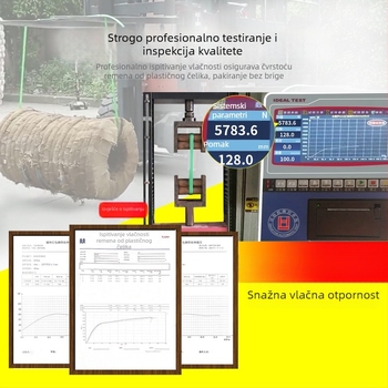 PET traka za pakiranje, širina 12–25 mm, debljina 0.6–1.1 mm, zelena ili crna, 20 kg rola
