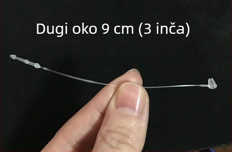 Pakiranje oko 1000 bijelih plastičnih zip-veza za kablove, dužine 9 cm