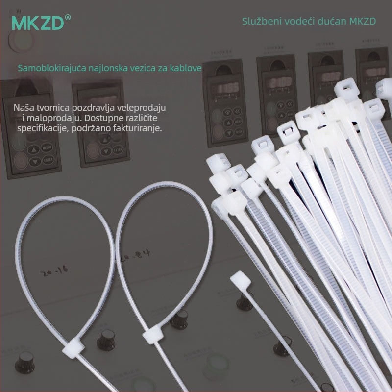 Najlonske vezice za kabel, samouzakujuće, širina 8 mm, duljine 200/250/300/350/400/500 mm, nylon 66