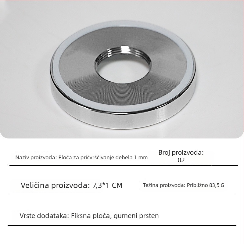 Elektroplatirana fiksna ploča za mikser, metalni pribor