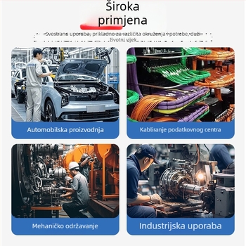 Kabelske vezice s tipkom zatvarača s šipkovim tjemom, najlonske trake za omotavanje, automobilske vezice s bočnim krilima