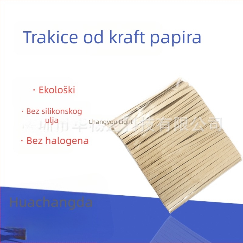 Ekološke žice od Kraft papira za hranu i pakiranje, traka za zatvaranje kruha