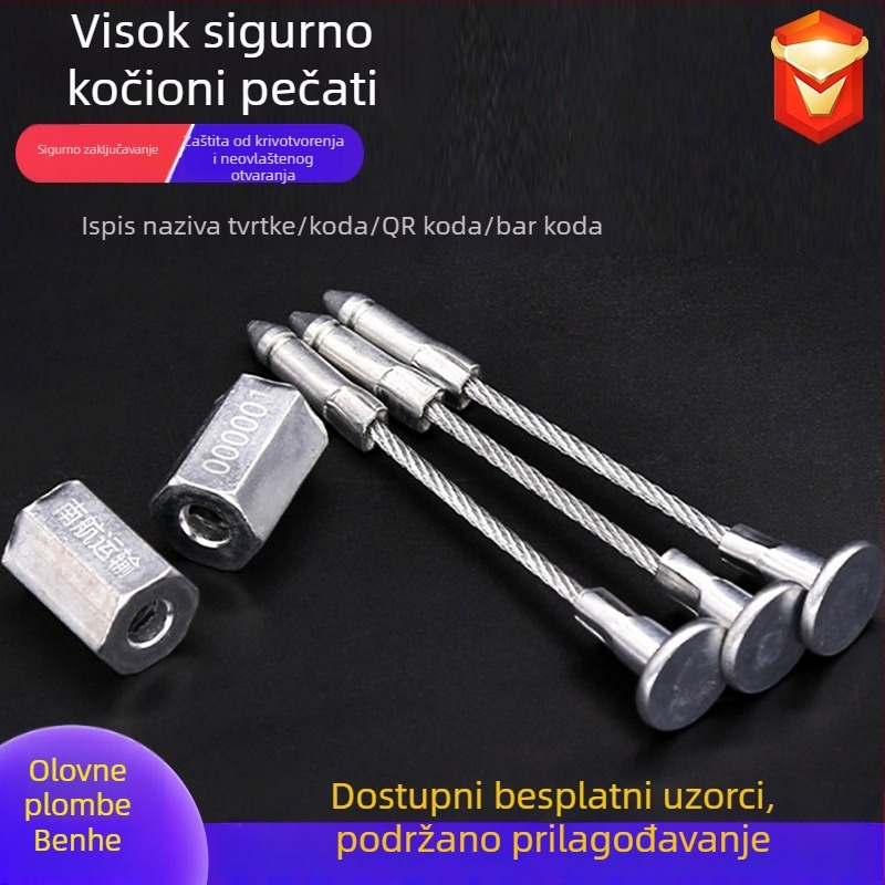 Jednokratna sigurnosna plomba za kontejnere i teretna vozila — razdijeljeni čelični žični sigurnosni pečat